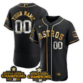 Houston 2017 & 2022 Champions Gold Rush Custom Jersey