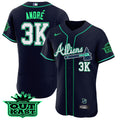 Men’s Atlanta Atliens Flex Base Jersey – Galaxy Version – Stitched