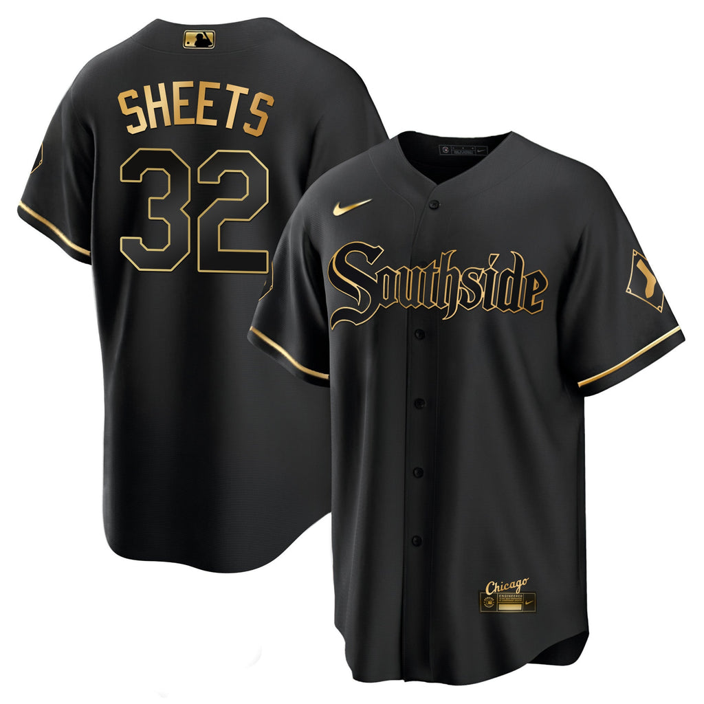 Men’s Chicago Black Limited & Gold Jersey