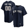 New York Custom Name And Number Navy Jersey