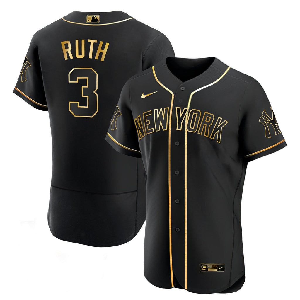Men’s New York White Gold & Black Gold Jersey