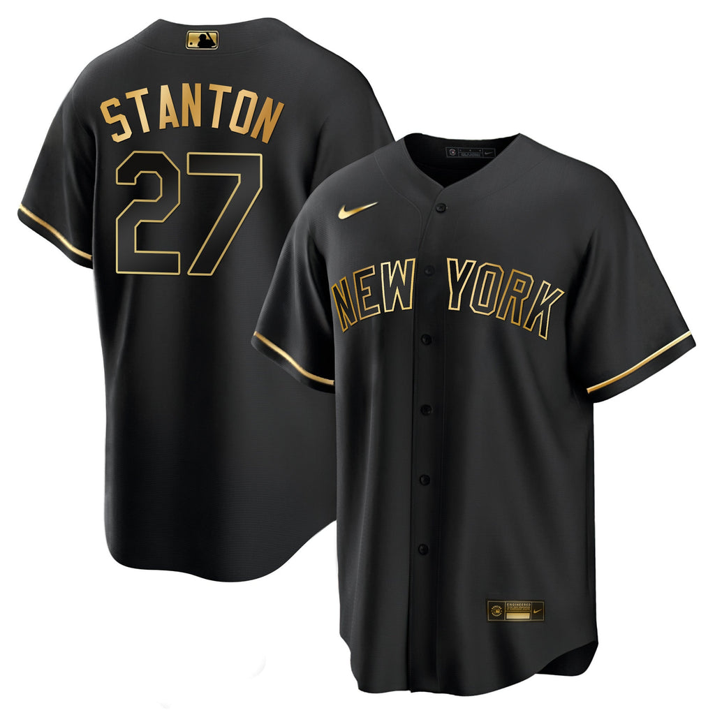 Men’s New York Yankees Black Limited & Gold Jersey