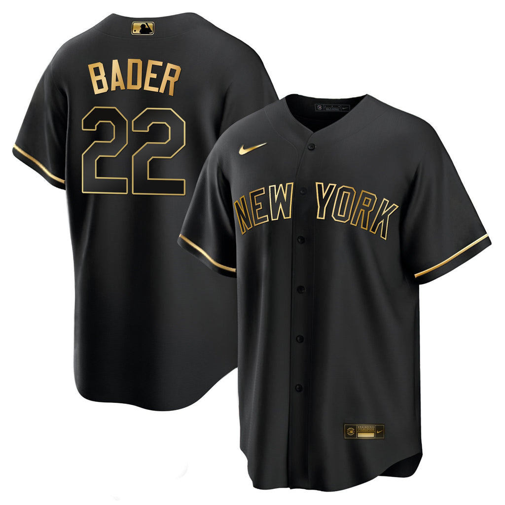 Men’s New York Yankees Black Limited & Gold Jersey