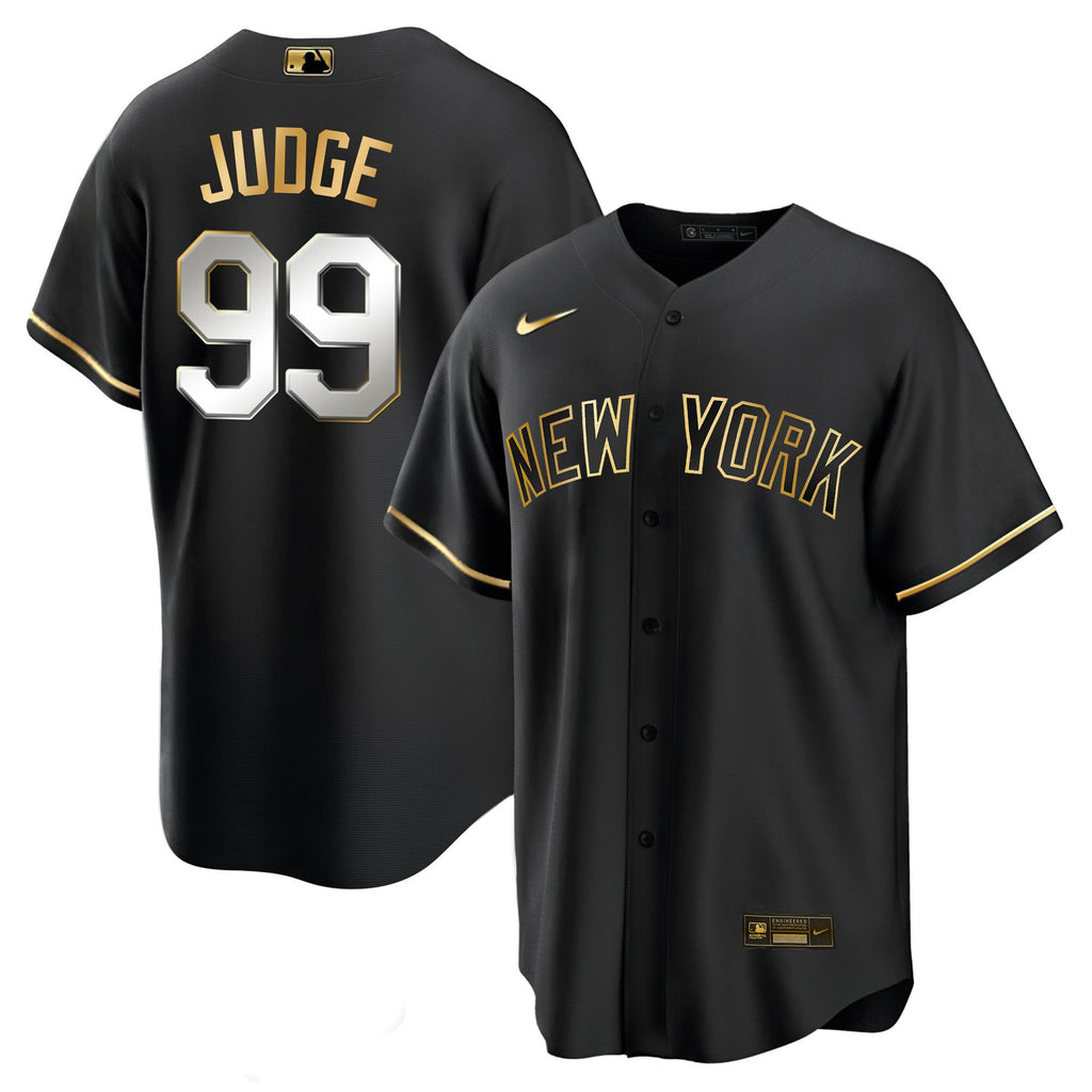 Men’s New York Yankees Black Limited & Gold Jersey