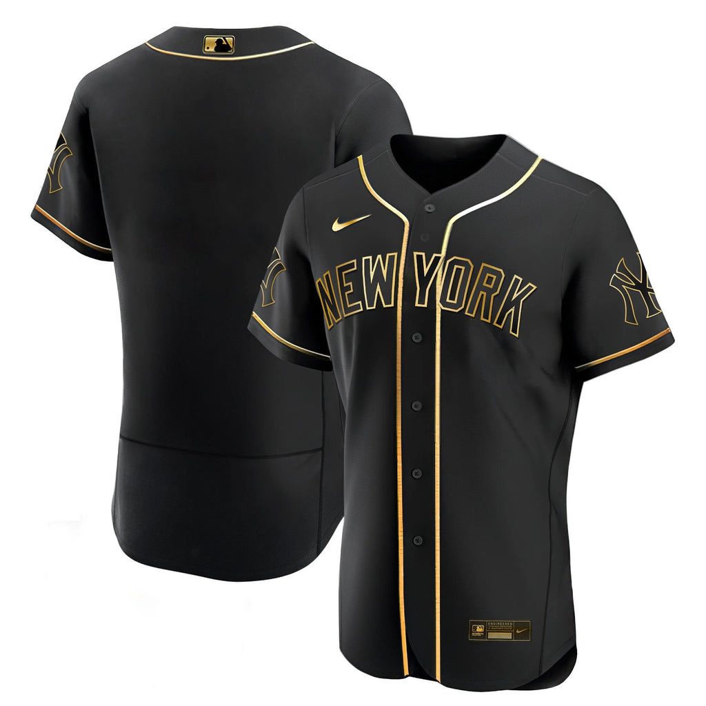 Men’s New York Yankees Black Limited & Gold Jersey