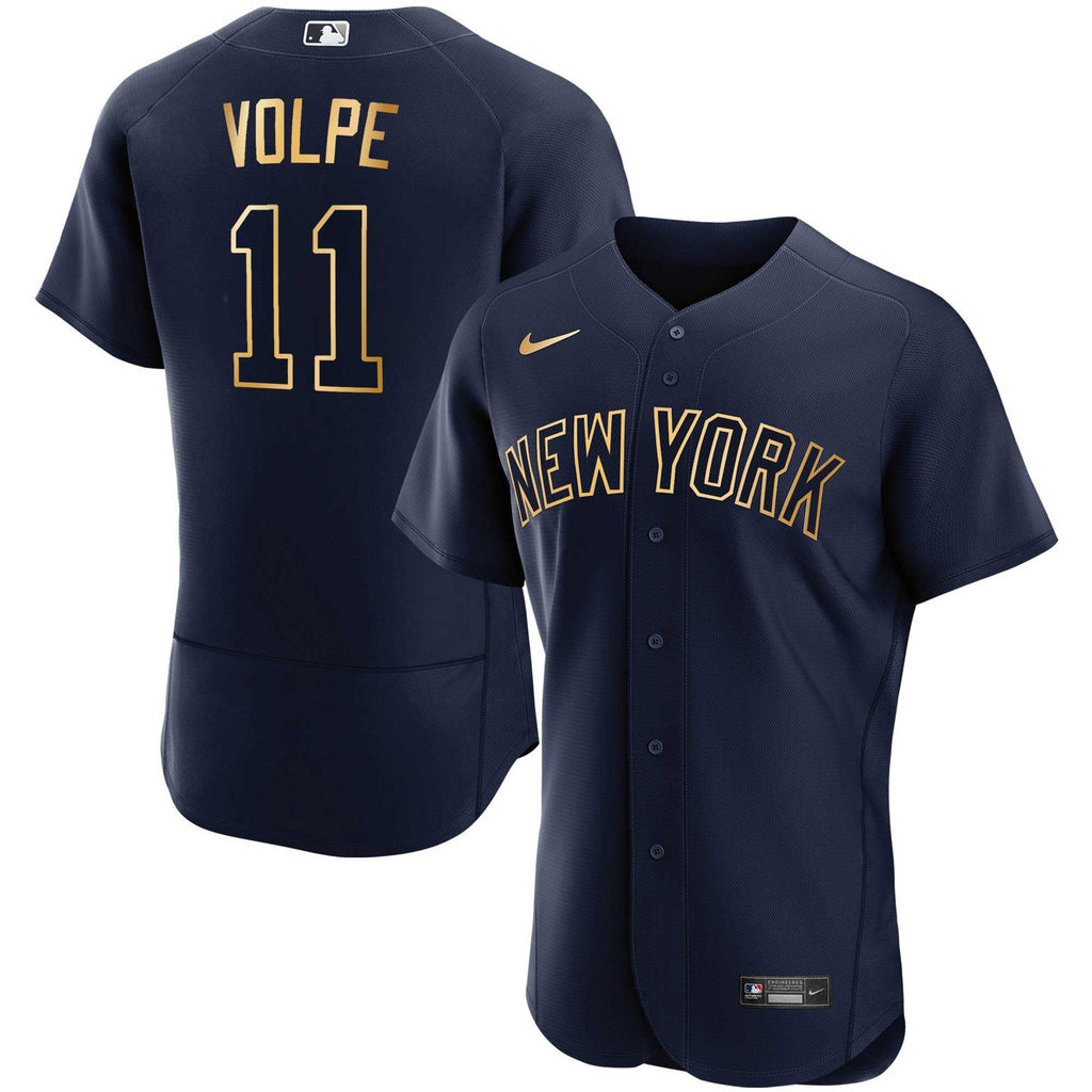 New York Navy Gold Jersey