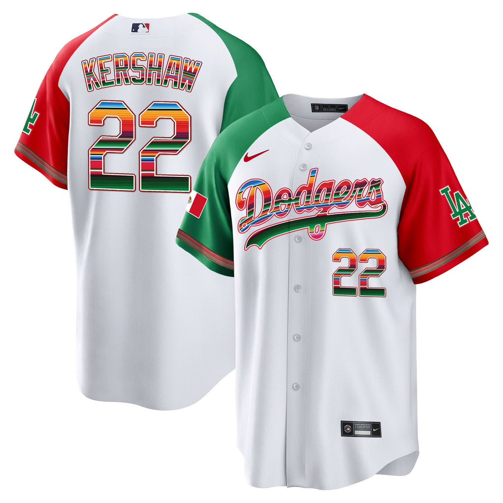 Clayton Kershaw Mexico Cool Base Limited Jersey