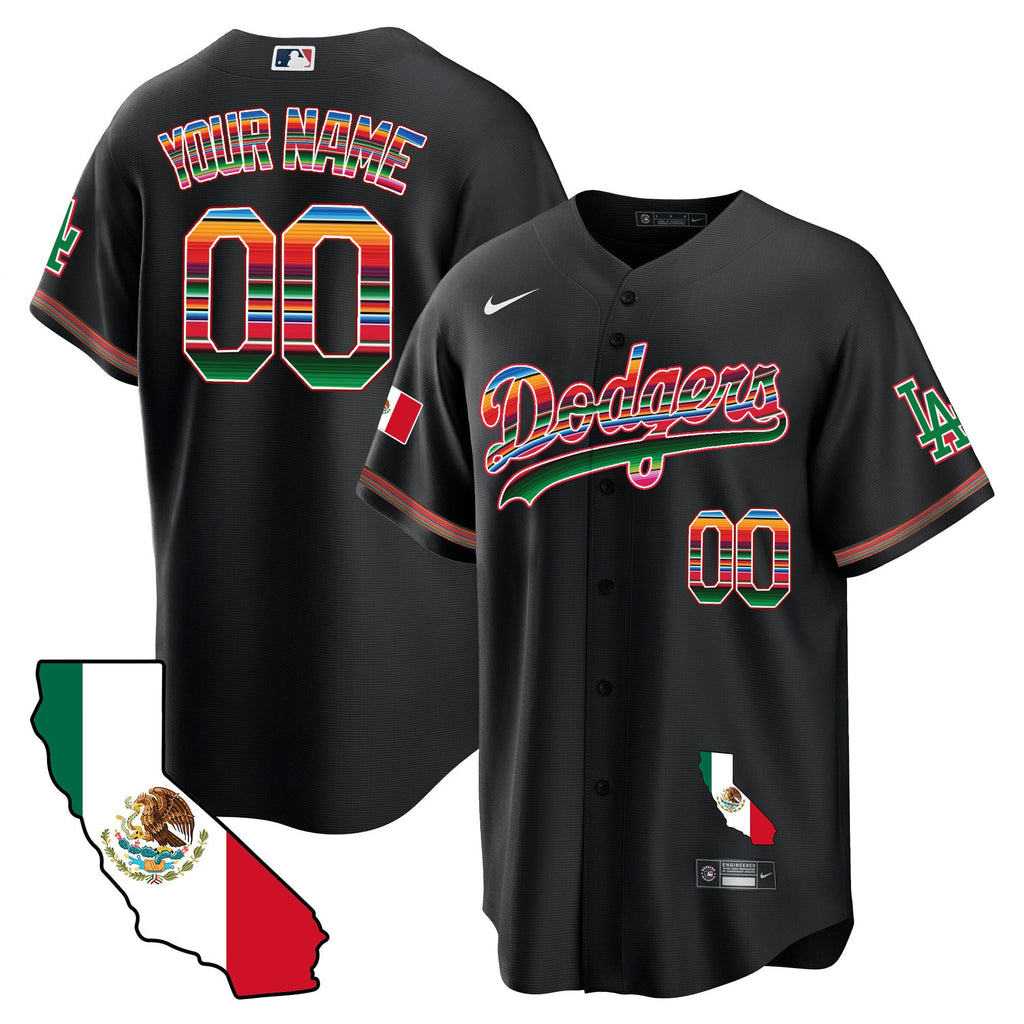 Mexico California Map Cool Base Custom Jersey