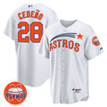 César Cedeño Houston White Jersey