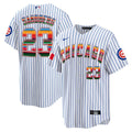 Ryne Sandberg Cubs Mexico Cool Base Jersey – White