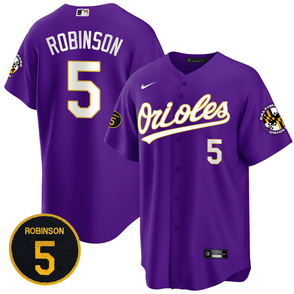 Baltimore Purple Robinson Patch Cool Base Jersey