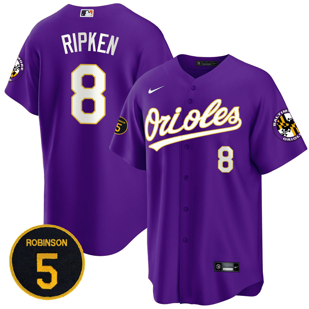 Baltimore Purple Robinson Patch Cool Base Jersey