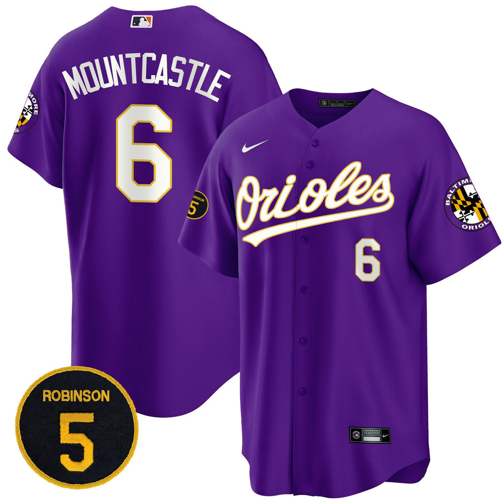 Baltimore Purple Robinson Patch Cool Base Jersey