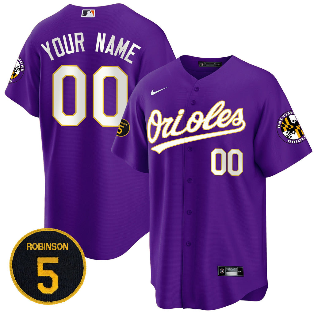 Baltimore Robinson Patch Cool Base Custom Jersey