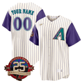 Arizona Throwback Arizona State & 25th Anniversary Patch Custom Jersey