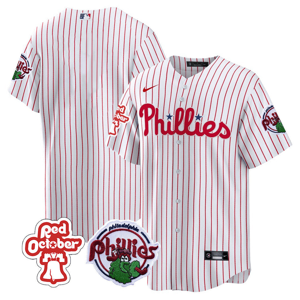 Men’s Philadelphia Red October Patch Cool Base Jersey