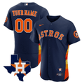 Houston Texas State Patch Custom Jersey – Navy