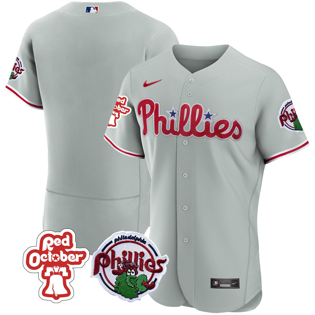 Men’s Philadelphia Red October Patch Flex Base Jersey