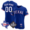 Texas Texas State & 2023 World Series Patch Custom Jersey