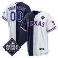 Split Rangers – 2023 World Series Patch Cool Base Custom Jersey