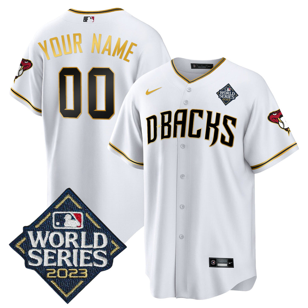 2023 World Series Cool Base Gold Custom Jersey V2