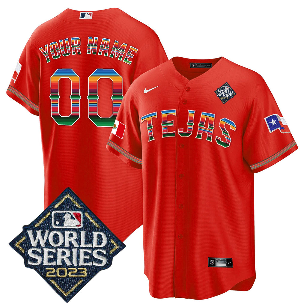 Texas 2023 World Series Mexico Custom Jersey