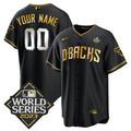 2023 World Series Cool Base Gold Custom Jersey V2