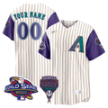 Arizona 2001 World Series Patch Throwback Custom Jersey