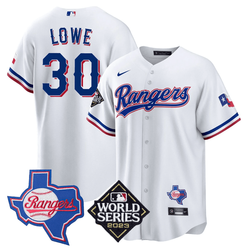 Men’s Texas 2023 World Series & Texas State Patch Cool Base Gold Jersey V2