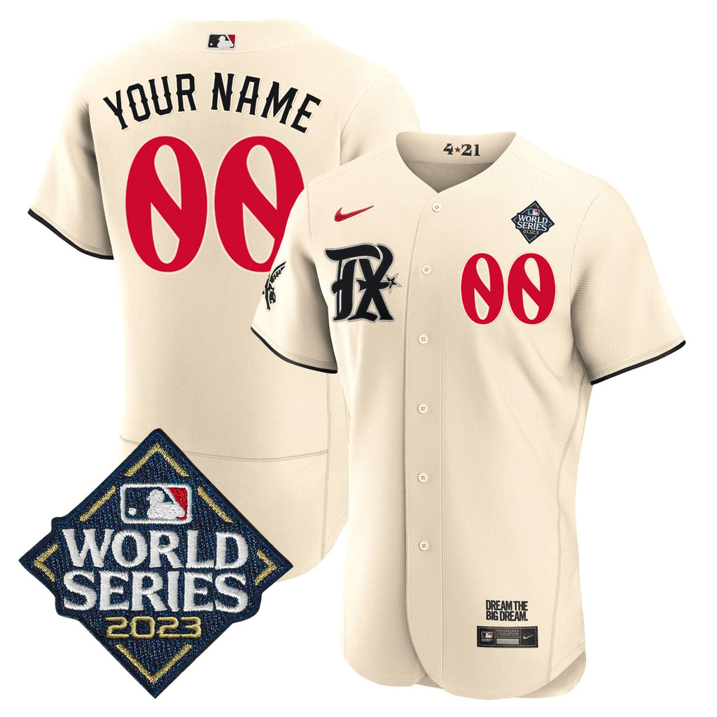 Texas 2023 World Series City Connect Flex Base Custom Jersey