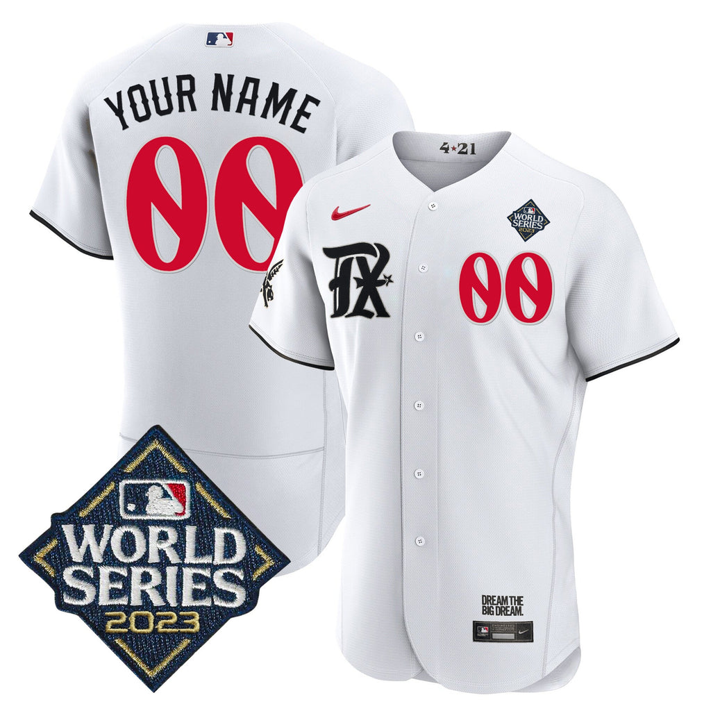 Texas 2023 World Series City Connect Flex Base Custom Jersey