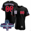 Texas 2023 World Series Champions City Connect Flex Base Custom Jersey