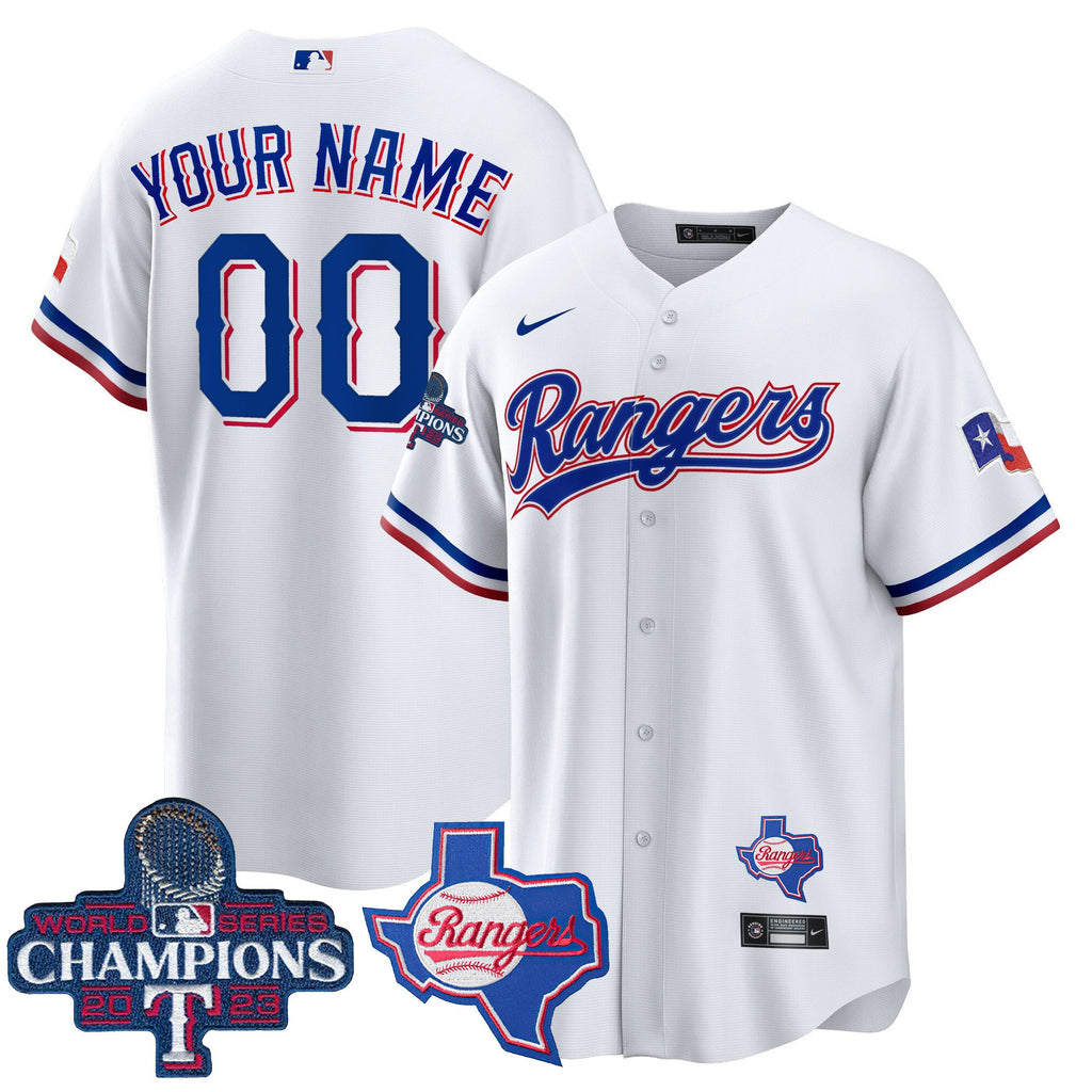Texas 2023 World Series Champions Cool Base Custom Jersey V2