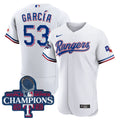 Adolis Garcia Texas World Series Champions White Jersey 2023