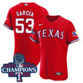 Adolis Garcia Texas World Series Champions Red Jersey 2023