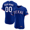 Texas 2023 World Series Champions Patch Royal Blue Custom Jersey
