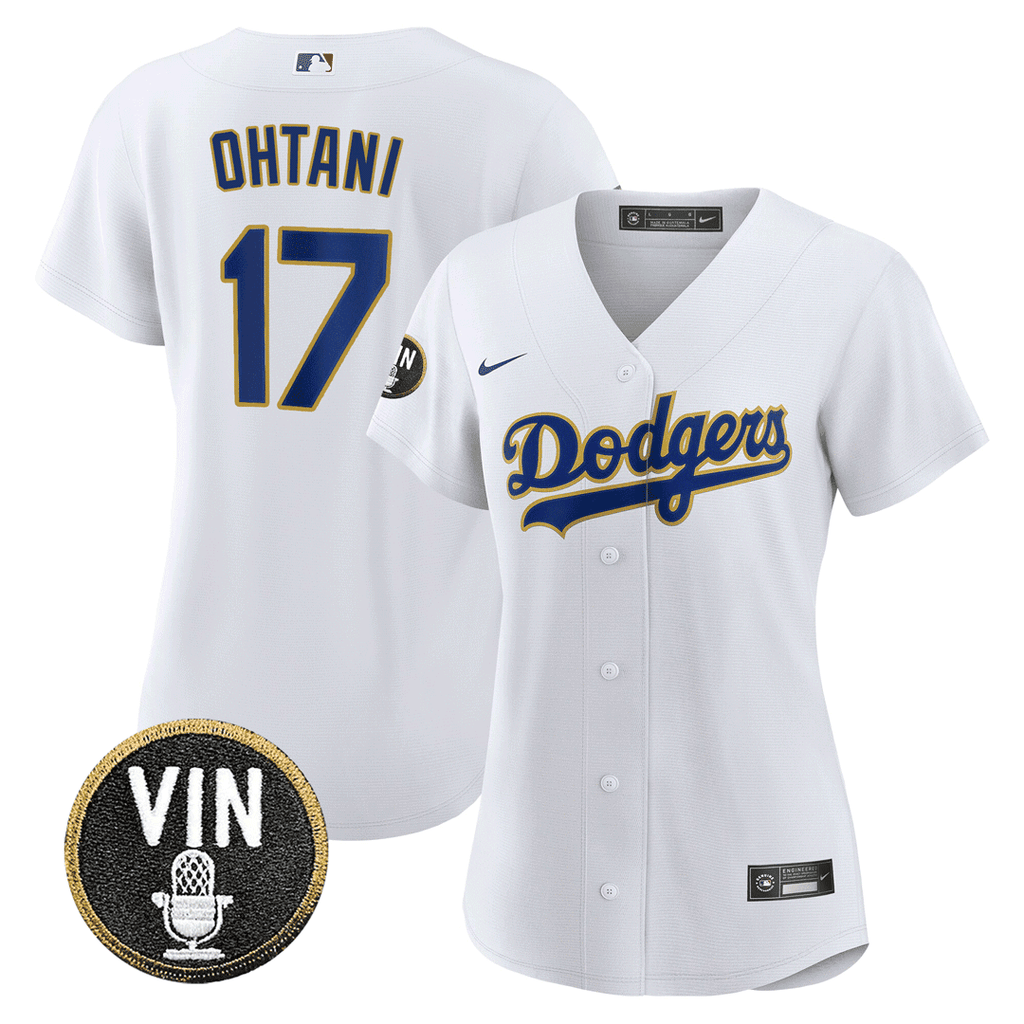 Women’s Shohei Ohtani Vin Scully Patch Jersey