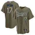 Shohei Ohtani Los Angeles Salute To Service Olive Jersey
