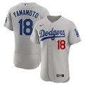 Yoshinobu Yamamoto Los Angeles Gray Jersey
