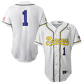 Bananas White Baseball Jersey