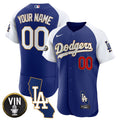 Los Angeles California Patch Gold Trim Flex Base Custom Jersey