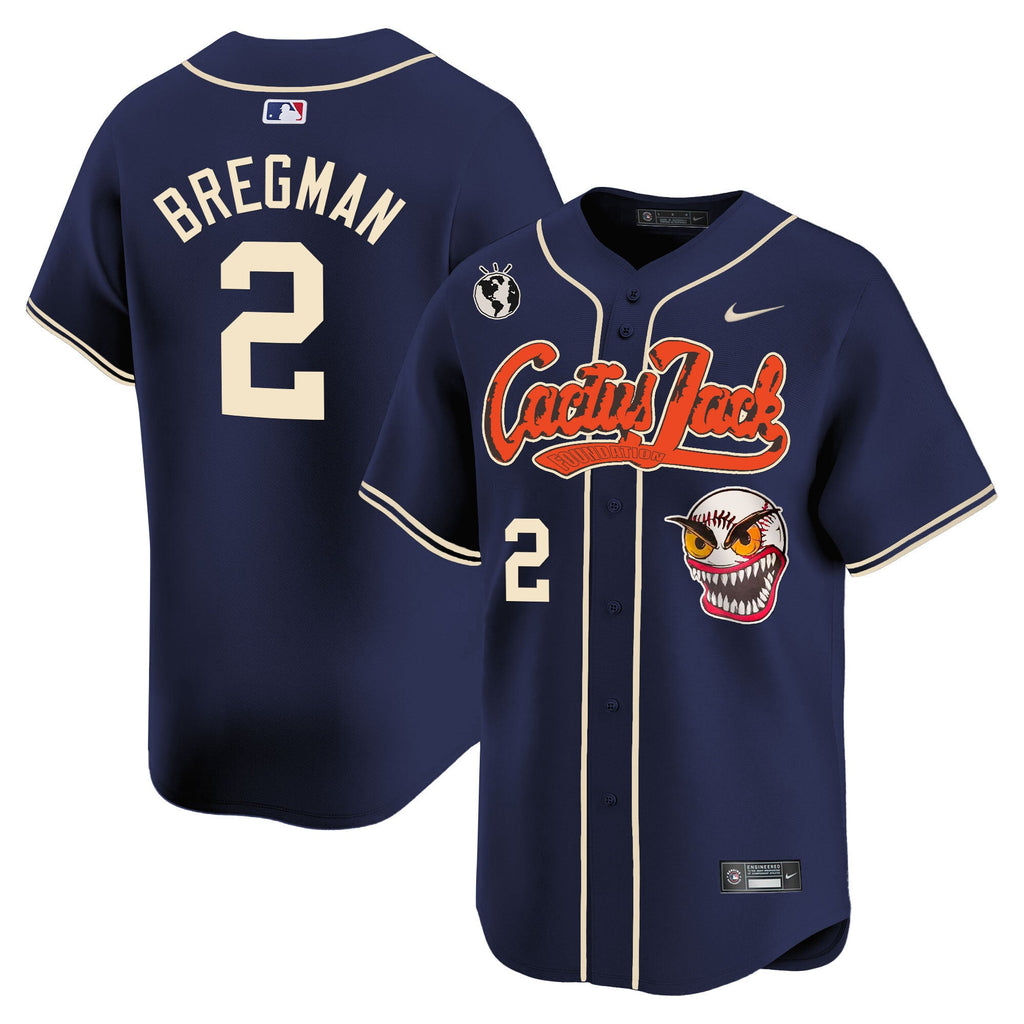 Men’s Houston Cactus Jack Vapor Premier Limited Jersey – Stitched