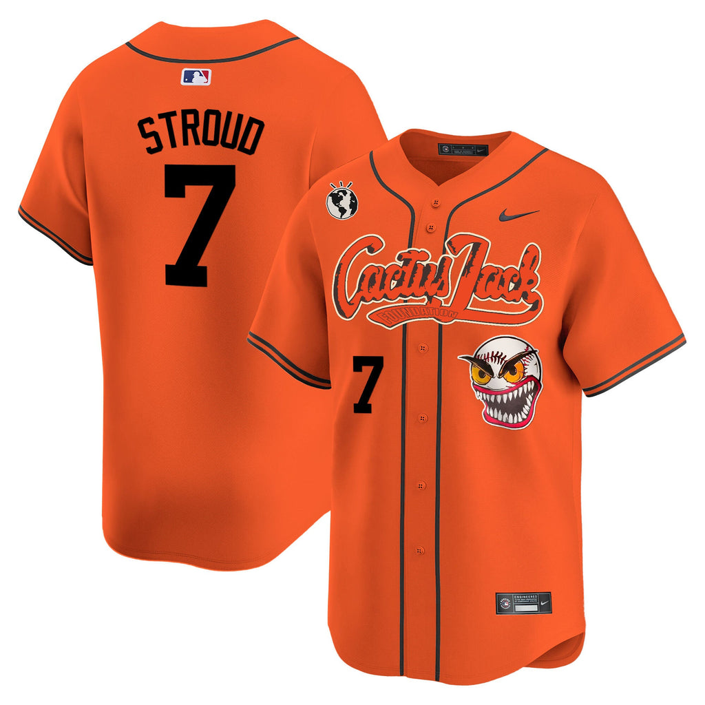 Men’s Houston Cactus Jack Vapor Premier Limited Jersey – Stitched
