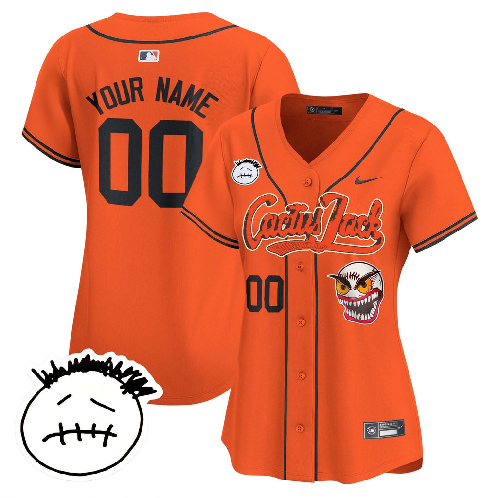 Houston Cactus Jack Patch Vapor Premier Limited Custom Jersey V3 – Stitched