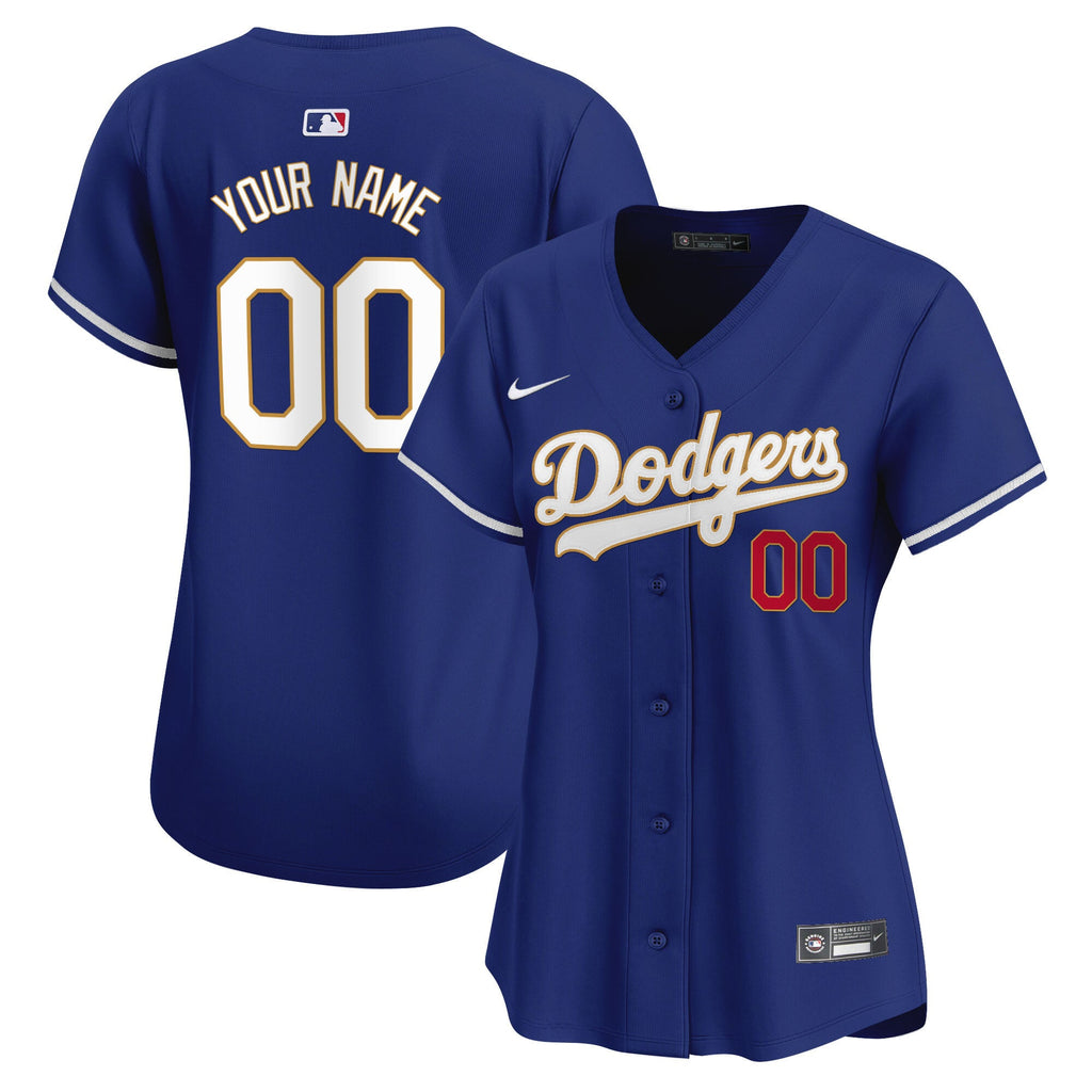 Los Angeles Gold Trim Vapor Premier Limited Custom Jersey