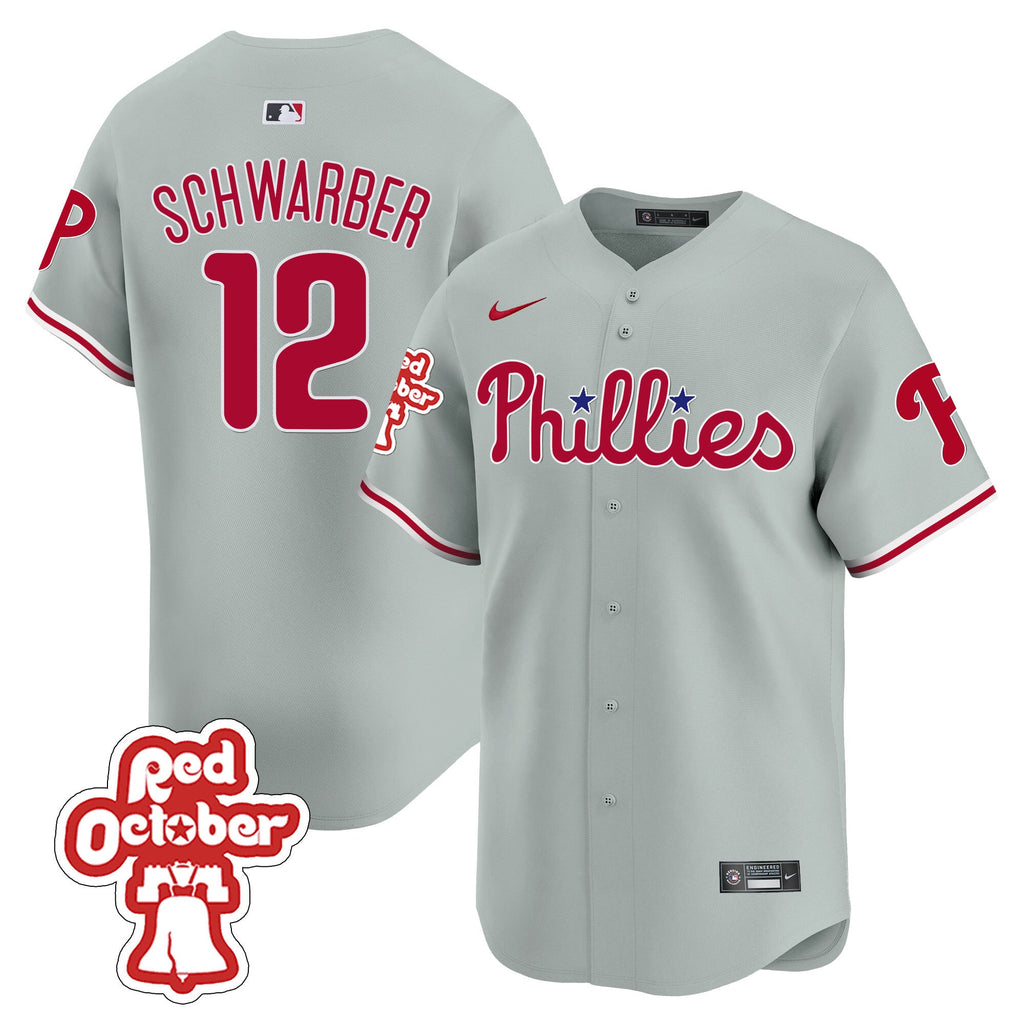 Men’s Red Octorber Patch Vapor Premier Limited Jersey