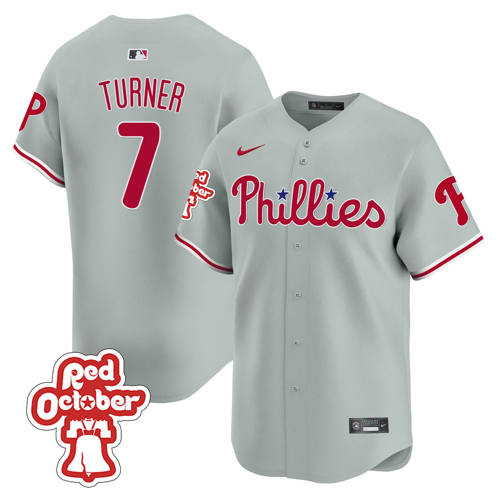 Men’s Red Octorber Patch Vapor Premier Limited Jersey