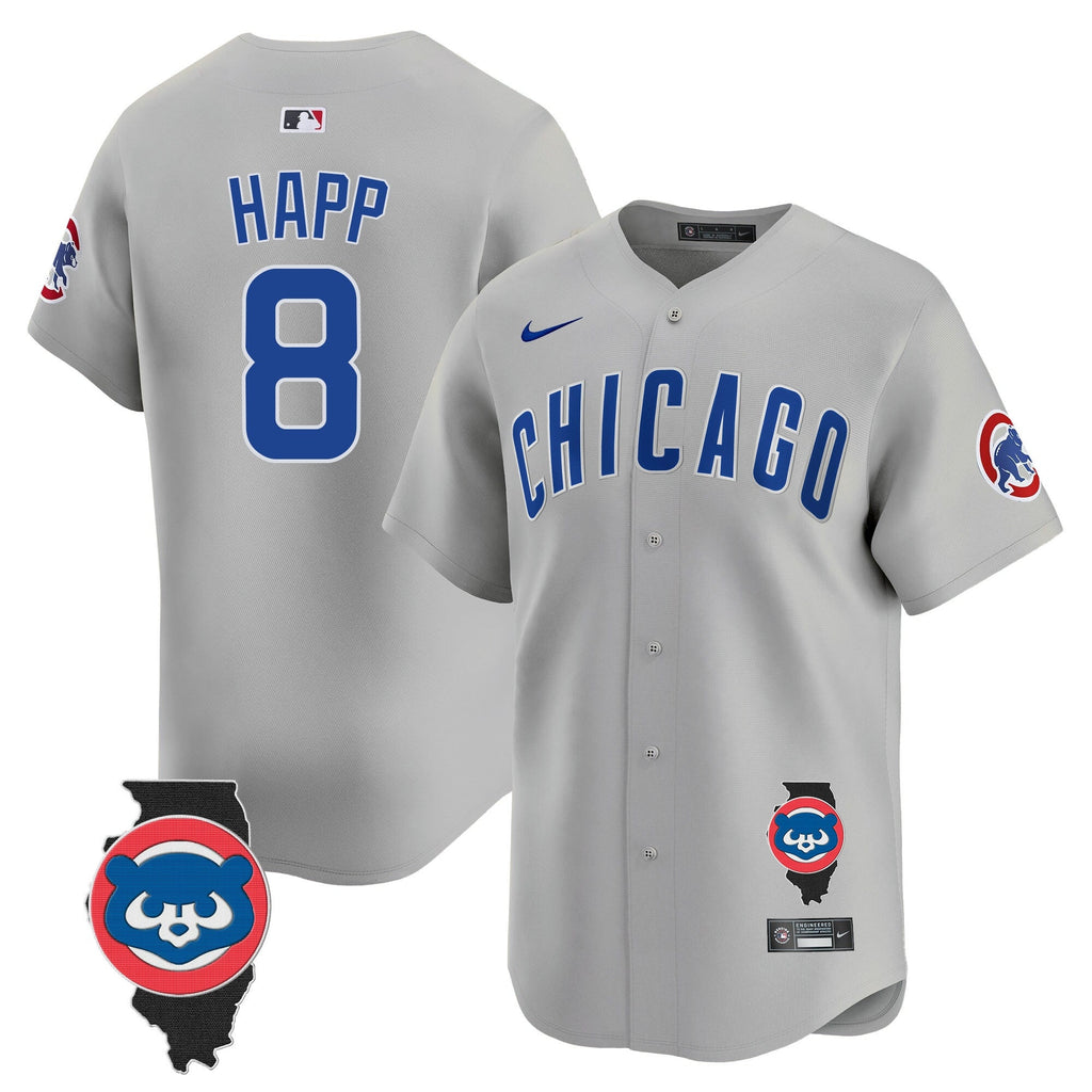 Men’s Chicago Illinois Patch Vapor Premier Limited Jersey V2