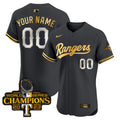 Texas 2023 World Series Champions Gold Trim Vapor Premier Elite Custom Jersey