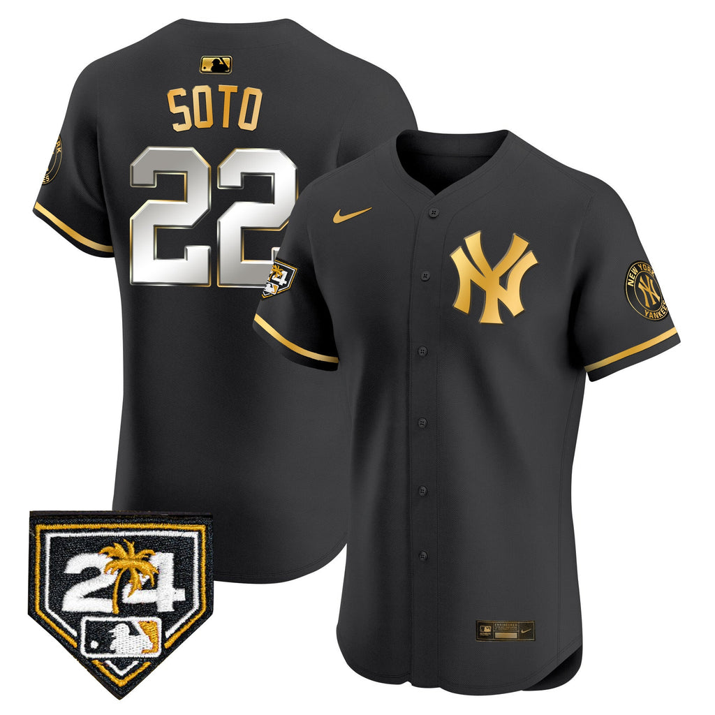 Men’s New York 2024 Spring Training Patch Vapor Premier Elite Jersey V2